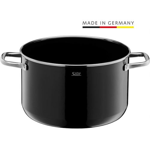  Silit Elegance Line Kochtopf hoch mit Glasdeckel 24 cm Stewing pot 6.4 l, 6,4l, 24cm