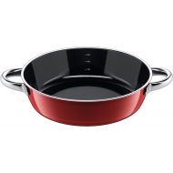 Silit Roasting Pan Uncoated Ø 28 cm Red Vitaliano Rosso Made in Germany Pouring Rim Stainless Steel Handle Silargan® Functional Ceramic Suitable for Induction Hobs Dishwasher-Safe