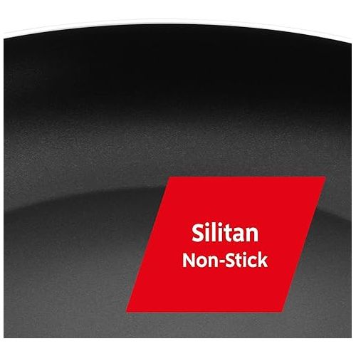  Silit Belluna Induction Frying Pan 28 cm Aluminium Coated Plastic Handle for Gentle Roasting Green