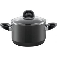 Silit High Casserole w. lid 20cm Piedra, 32 x 27 x 21 cm, Black