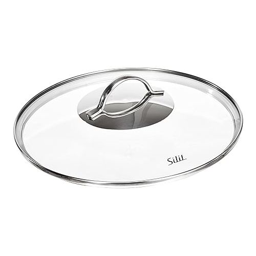  Silit Achat High Casserole with Lid, 30.3 x 26 x 30.3 cm, Silver