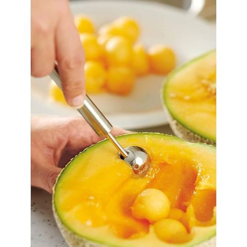  Silit 2142304296 Classic Line Kugelausstecher 16 cm Cutter Balls, Polished Stainless Steel, Melon, Hollow Spoon, Dishwasher Safe 18/10