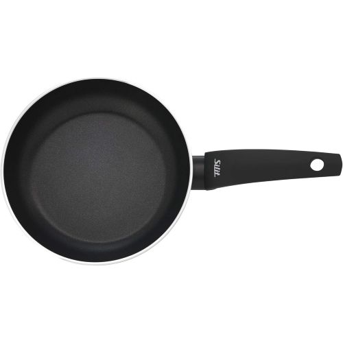  Silit Belluna Frying Pan 24 cm Aluminium Coating Induction Plastic Handle PFOA-Free for Gentle Roasting Pink