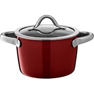 Silit Vitaliano Rosso Cooking Pot Tall with Glass Lid