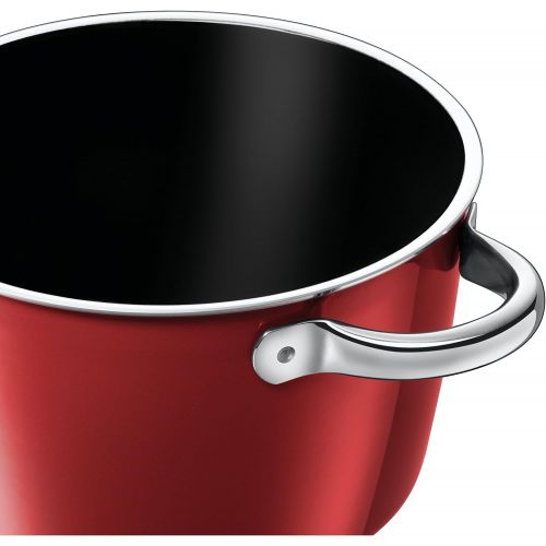  Silit Vitaliano Rosso Cooking Pot Tall with Glass Lid