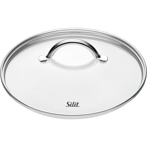  Silit Comodo Set of 4 Saucepans with Glass Lid and Saucepan Polished Stainless Steel Suitable for Induction Cookers Dishwasher Safe