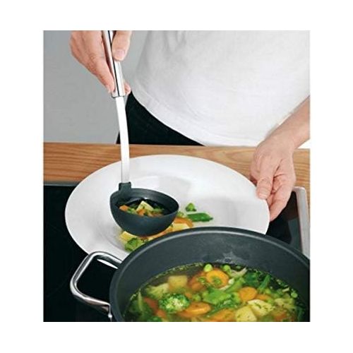  Silit Classic Line 2142300700 Ladle 30 cm Polished Stainless Steel Plastic Ladle Ideal for Coated Pots Dishwasher-safe