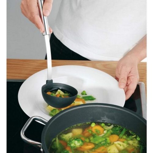  Silit Classic Line 2142300700 Ladle 30 cm Polished Stainless Steel Plastic Ladle Ideal for Coated Pots Dishwasher-safe