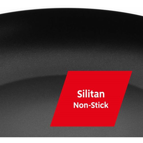  Silit Belluna Frying Pan 28 cm Aluminium Coating Induction Plastic Handle PFOA-Free for Gentle Roasting Blue