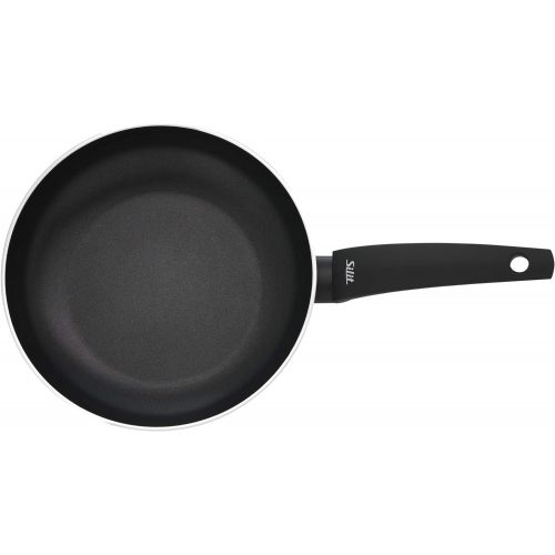  Silit Belluna Frying Pan 28 cm Aluminium Coating Induction Plastic Handle PFOA-Free for Gentle Roasting Blue