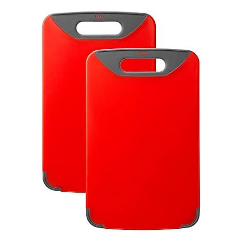  Silit 0020.7680.01 Chopping Board Anti-Bacterial Red 32 x 20 cm