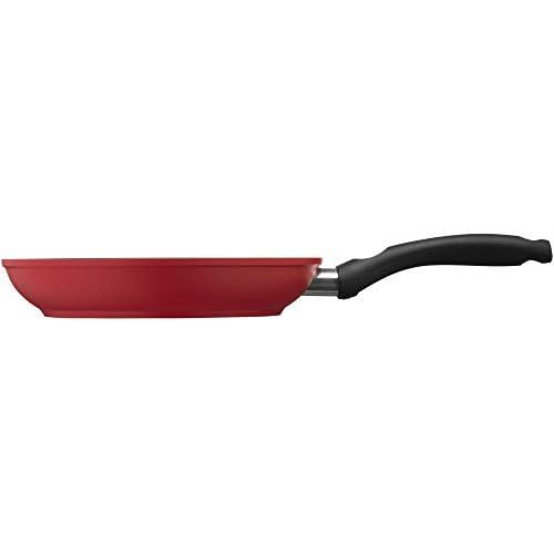  Silit Tarento Frying Pan 24 cm Aluminium Coated Induction Plastic Handle PFOA-Free for Gentle Roasting Red