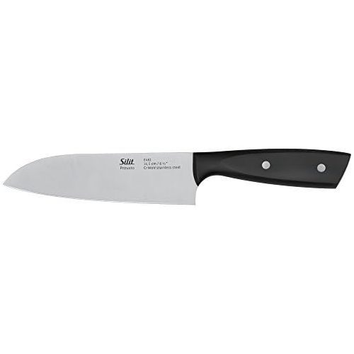  Silit 2144289043PROVATO Santoku Knife Blade length 16.5cm Rust-Free Blade Steel Smooth Riveted Handle Made of Plastic