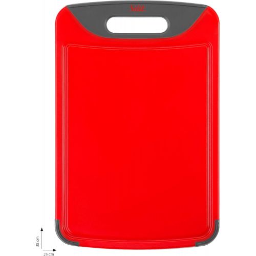  Silit 0020.7681.01 Chopping Board Anti-Bacterial Red 38 x 25 cm