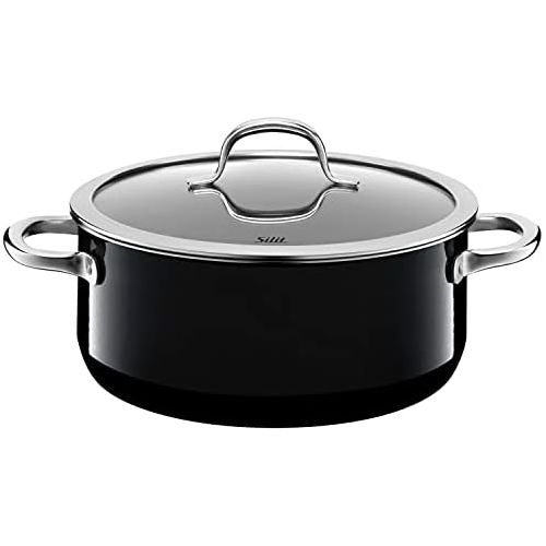  Silit 224245011 Stewing PaN D,24 CM, Passion Black