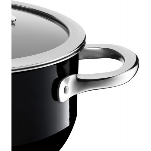  Silit 224245011 Stewing PaN D,24 CM, Passion Black