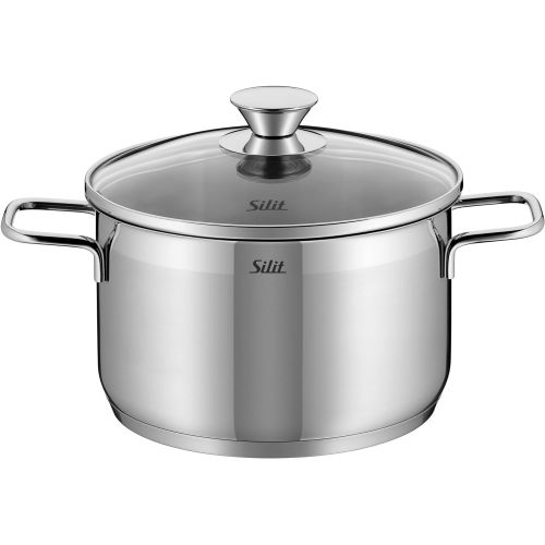  Silit Pisa Pan Set, Stainless Steel, Polished, Suitable for Induction, Cookers, Dishwasher Safe