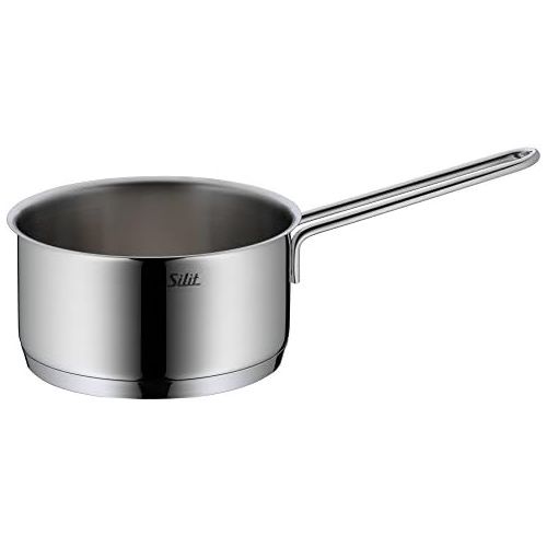  Silit Alicante Set of Saucepans with Glass Lid Polished Stainless Steel Suitable for Induction Cookers Dishwasher Safe