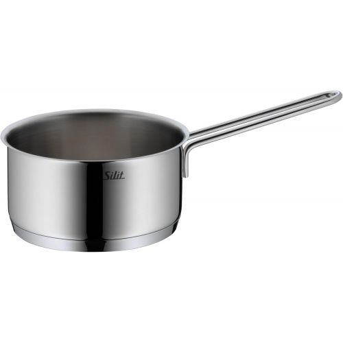  Silit Alicante Set of Saucepans with Glass Lid Polished Stainless Steel Suitable for Induction Cookers Dishwasher Safe