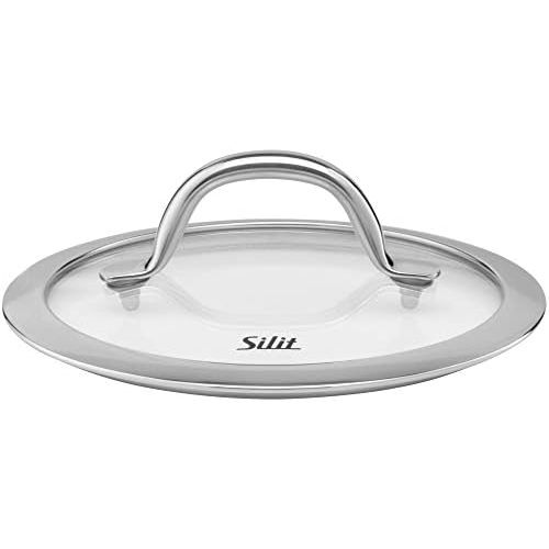  Silit Passion Glass Lid 16 cm with Metal Handle Heat-Resistant Glass Dishwasher Safe