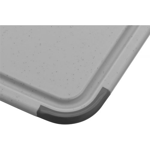  [아마존베스트]Silit 20761201 Anti-Bacterial Chopping Board with Juice Groove and 1 Handle High-Quality Plastic 45 x 30 cm