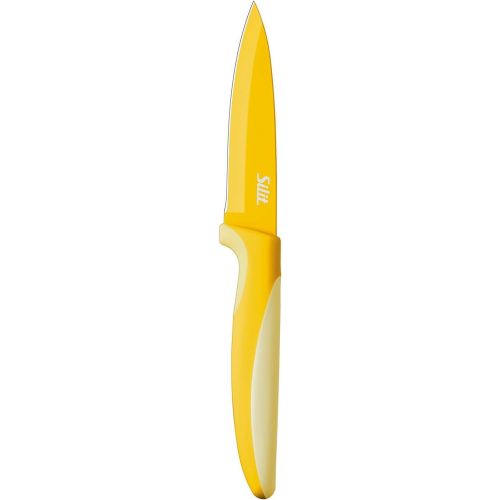  [아마존베스트]Silit 2144286882Colorino Utility Knife Blade length: 9cm Stainless Steel Yellow Plastic Handle