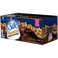 Silk Pure Almondmilk, Dark Chocolate, 8 Ounce, 18 Count, Chocolate Flavored Non-Dairy Almond Milk,...