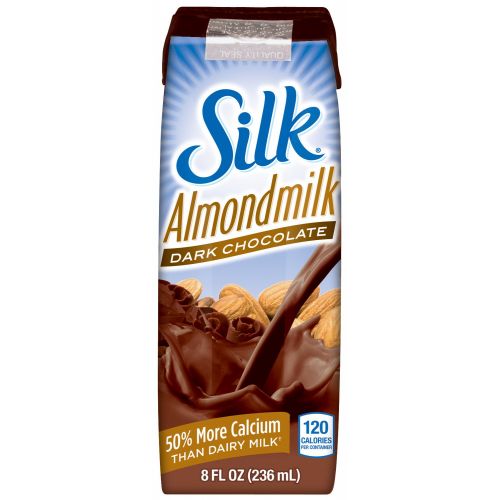  Silk Pure Almondmilk, Dark Chocolate, 8 Ounce, 18 Count, Chocolate Flavored Non-Dairy Almond Milk,...