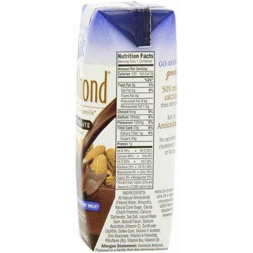  Silk Pure Almondmilk, Dark Chocolate, 8 Ounce, 18 Count, Chocolate Flavored Non-Dairy Almond Milk,...