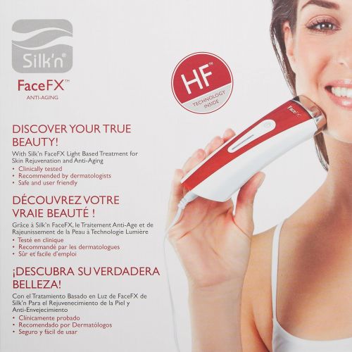  Silk’n FaceFX - At Home Anti-Aging Skin Care Device with Red Light Therapy for Bright, Smooth Skin