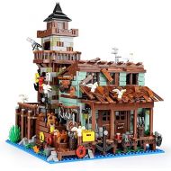 Sillbird Ideas Fishing Village Store House Mini Building Set, Architecture Display Building Toys, Creative Gift for Adults and Teens Boys Girls 8 9 10 11 12+ - 1831 Pieces