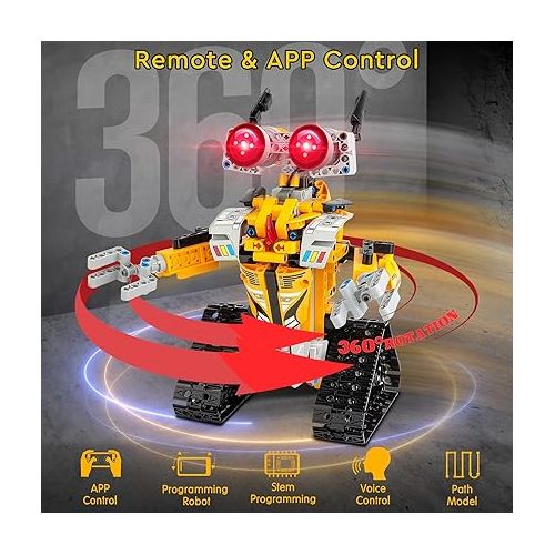  Sillbird STEM Projects for Kids Ages 8-12, Remote & APP Controlled Robot Building kit Toys Gifts for Boys Girls Age 8 9 10 11 12-15 (468 Pcs)