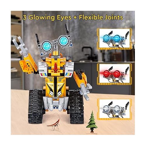  Sillbird STEM Projects for Kids Ages 8-12, Remote & APP Controlled Robot Building kit Toys Gifts for Boys Girls Age 8 9 10 11 12-15 (468 Pcs)