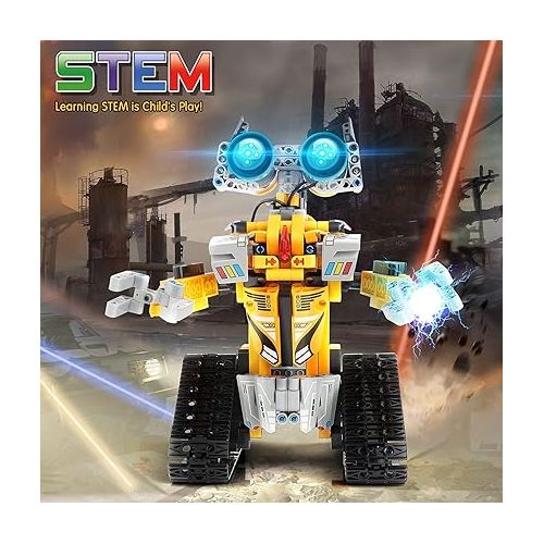  Sillbird STEM Projects for Kids Ages 8-12, Remote & APP Controlled Robot Building kit Toys Gifts for Boys Girls Age 8 9 10 11 12-15 (468 Pcs)