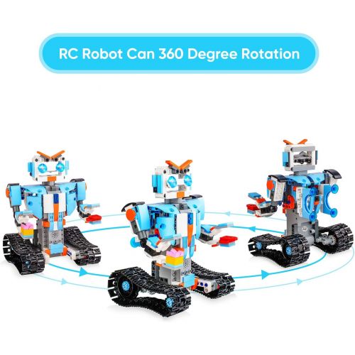  [아마존베스트]Sillbird STEM Building Blocks Robot for Kids- Remote Control Engineering Science Educational Building Toys Kits for 8,9-14 Year Old Boys and Girls