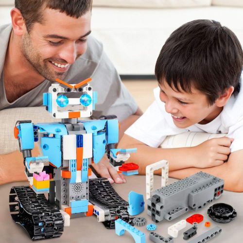  [아마존베스트]Sillbird STEM Building Blocks Robot for Kids- Remote Control Engineering Science Educational Building Toys Kits for 8,9-14 Year Old Boys and Girls