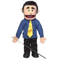 Silly Puppets George, Peach Dad Businessman, Full Body, Ventriloquist Style Puppet, 65cm