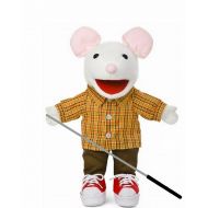 Silly Puppets Mouse with Sneakers Puppet Bundle 14 inch with Arm Rod