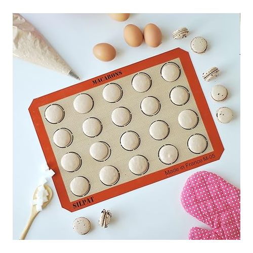  Silpat The Original Perfect Macaron Non-Stick Silicone Baking Mat, 11-5/8