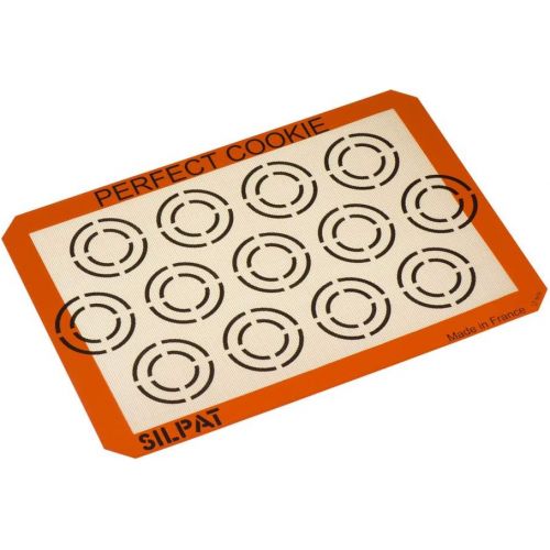  Silpat Perfect Cookie Non-Stick Silicone Baking Mat, 11-5/8 x 16-1/2: Kitchen & Dining