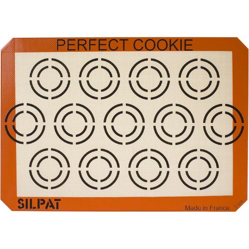  Silpat Perfect Cookie Non-Stick Silicone Baking Mat, 11-5/8 x 16-1/2: Kitchen & Dining