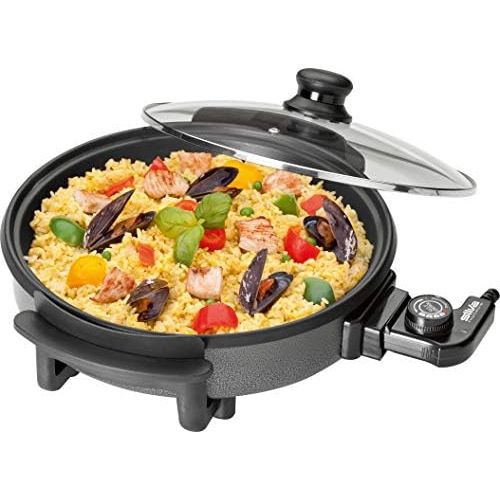  [아마존베스트]Silva-Homeline PPF 1503A Party Pan with Glass Lid for Cooking, Roasting, Steaming, Defrosting and Keeping Warm, Diameter 32 cm, 1500 W