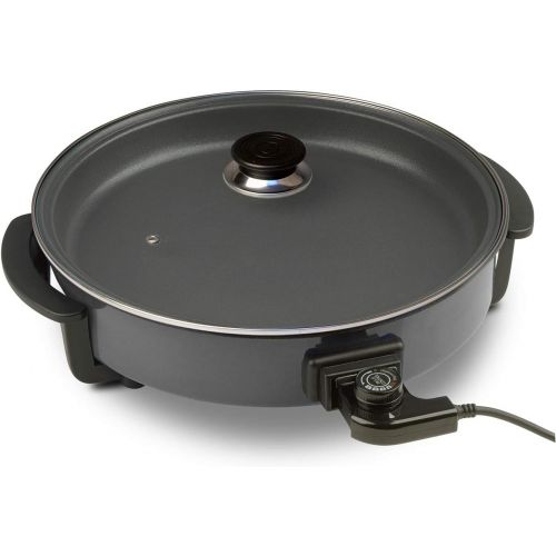  [아마존베스트]Silva-Homeline PPF 1503A Party Pan with Glass Lid for Cooking, Roasting, Steaming, Defrosting and Keeping Warm, Diameter 32 cm, 1500 W