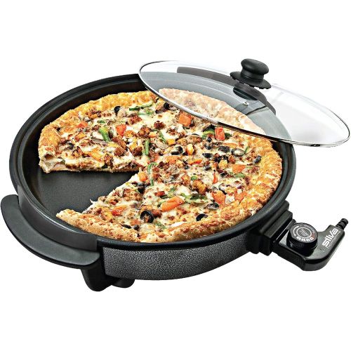  [아마존베스트]Silva-Homeline PPF 1503A Party Pan with Glass Lid for Cooking, Roasting, Steaming, Defrosting and Keeping Warm, Diameter 32 cm, 1500 W