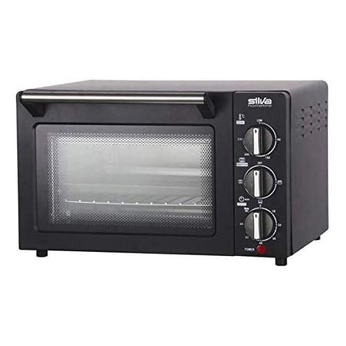  [아마존베스트]Silva Homeline MB 1400 Mini Oven, 1200 Watt, 14 L, Adjustable up to 230 Degrees, Large Viewing Window, Top & Bottom Heat, Includes Baking Tray and Grill Grate, 14 Litres, Black