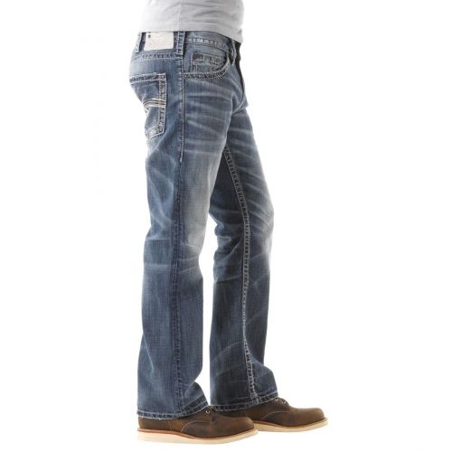  Silver Jeans Co. Mens Zac Relaxed Fit Straight Leg Jeans