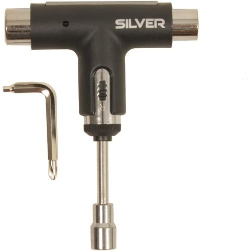  Silver Premium All-in-One Multi Function Ratchet Skate Tool