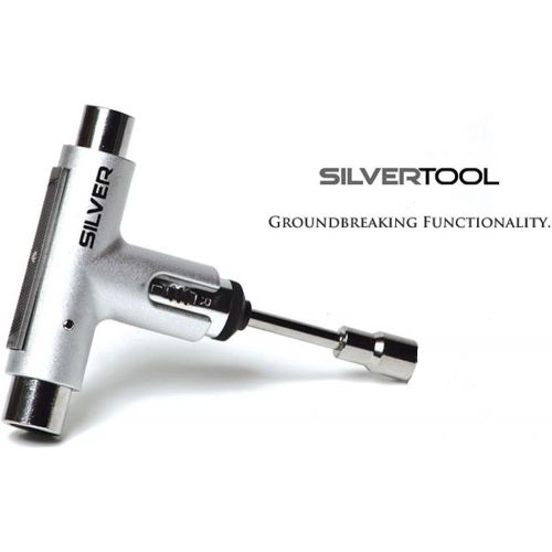  Silver Premium All-in-One Multi Function Ratchet Skate Tool