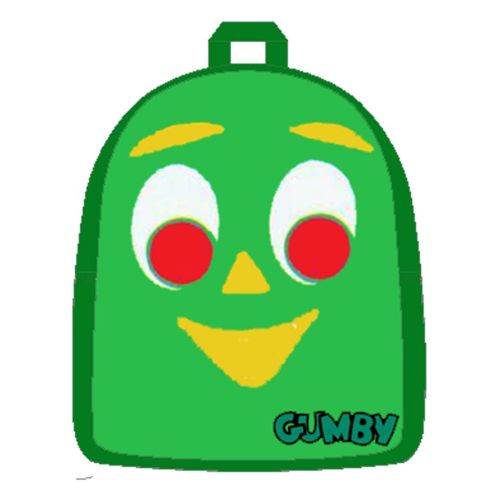  Silver Buffalo GY0101BM Gumby Face 10 by 9-Inch Mini Backpack, Multi-Color