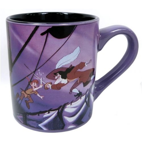 디즈니 Silver Buffalo PP032 Disney Peter Pan Ceramic Mug, 14 oz, Multicolor